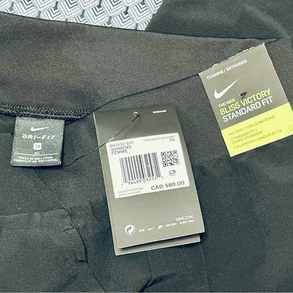 Nike NWT Bliss Victory 7/8 Stretch Training Pant Size 3X - Picture 7 of 8